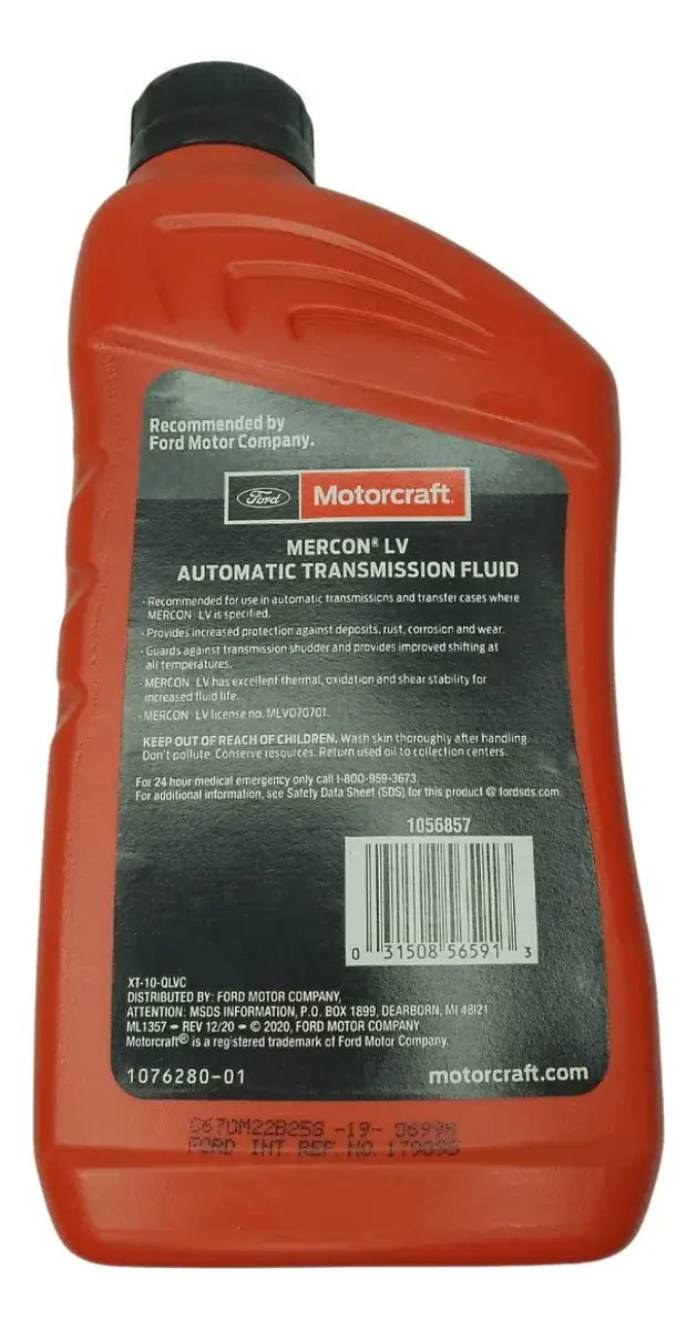 Aceite de caja automática Motorcraft Mercon LV 1L
