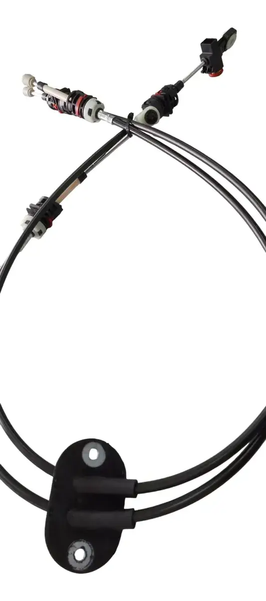 Juego de cables de selectora Ford Ecosport / Fiesta – Tipo original Código: 2S65-9E731-BE Marca: Importado. Juego de cables de selectora para Ford Ecosport y Fiesta. Repuesto importado de calidad tipo original, ideal para solucionar dificultades al pasar los cambios o desgaste del sistema de selección.