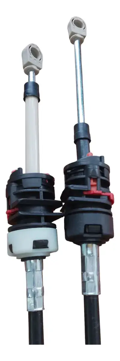 Juego de cables de selectora Ford Ecosport / Fiesta – Tipo original Código: 2S65-9E731-BE Marca: Importado. Juego de cables de selectora para Ford Ecosport y Fiesta. Repuesto importado de calidad tipo original, ideal para solucionar dificultades al pasar los cambios o desgaste del sistema de selección.